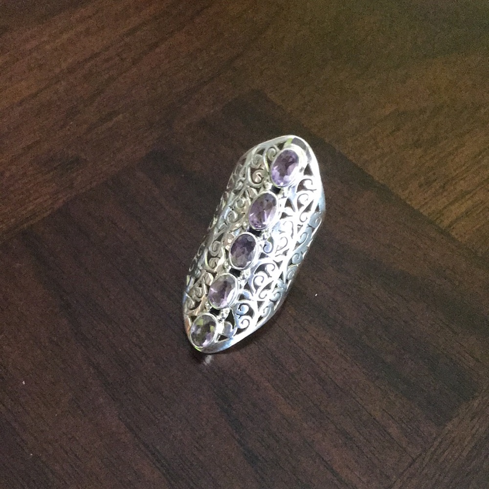 Sterling Silver & Amethyst Ring